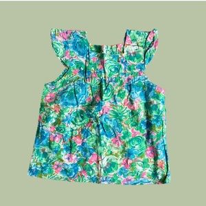 Vintage 70s floral patterned top